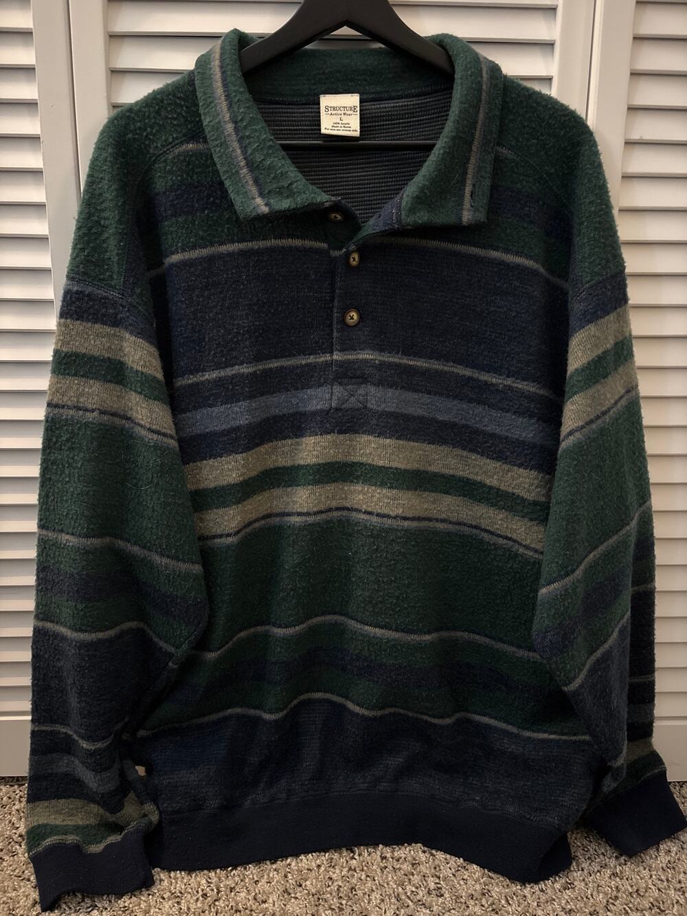 Vintage Structure Collared Sweater